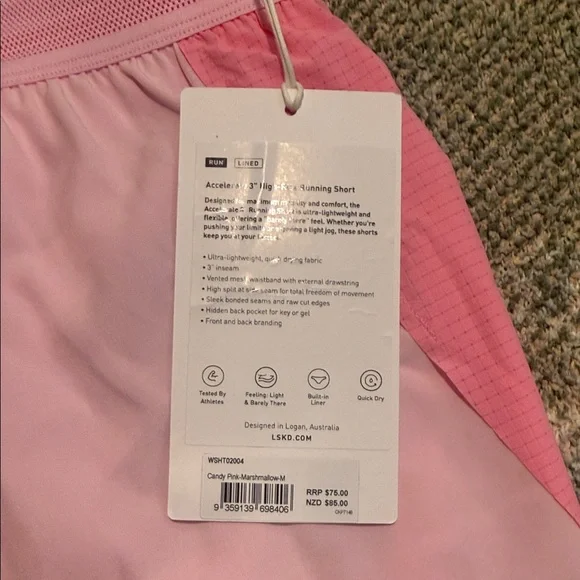 Brand New Women's Pink Athletic LSKD Shorts - Picture 5 of 7